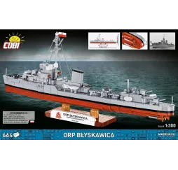 Cobi ORP Błyskawica 664 el. – klocki konstrukcyjne