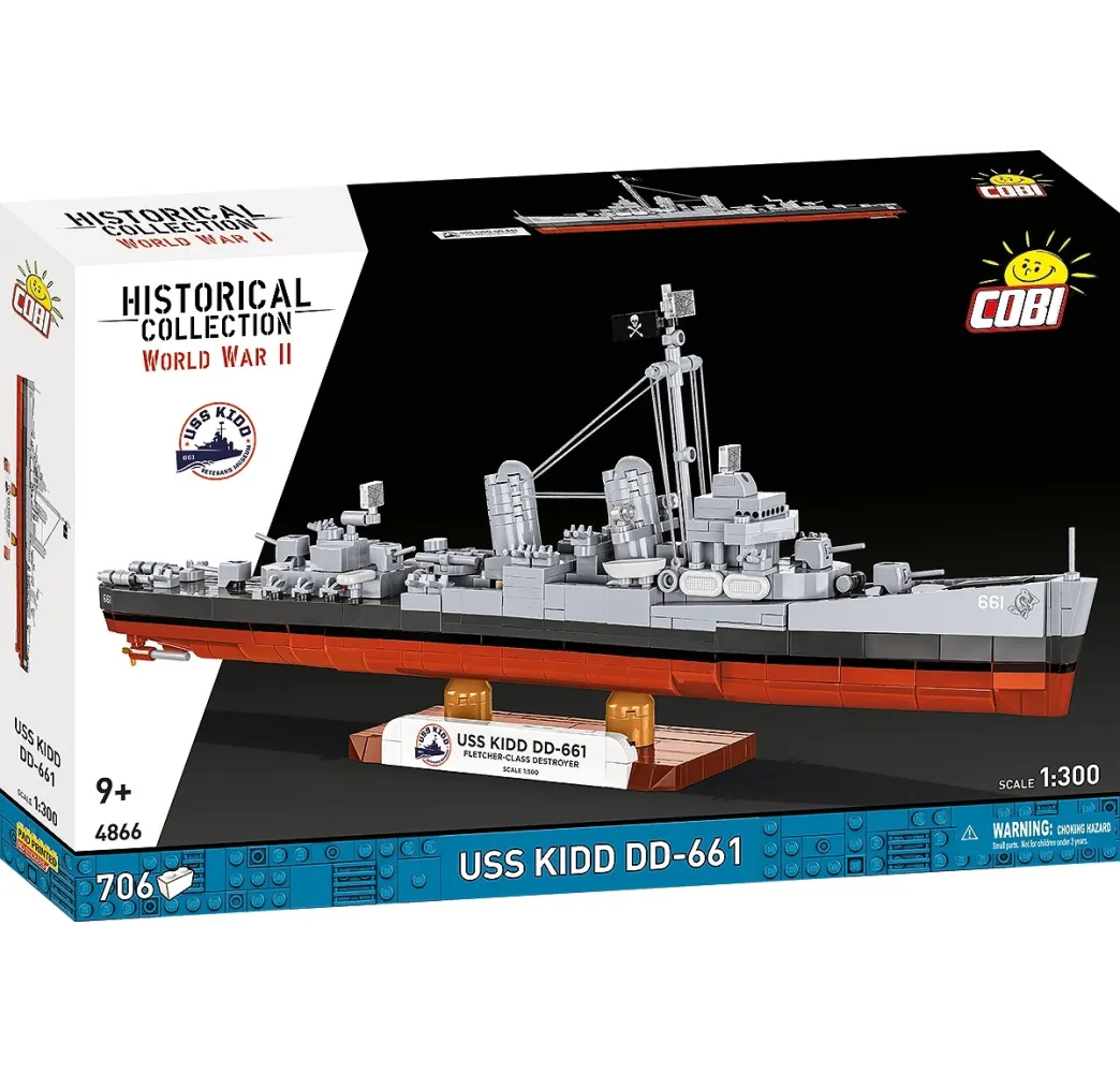 Cobi USS Kidd – klocki konstrukcyjne Historical Collection