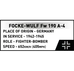 Cobi Focke-Wulf Fw 190 A-4 – klocki konstrukcyjne