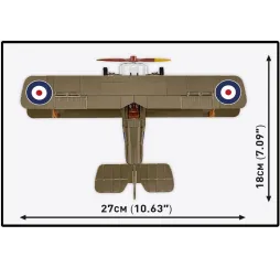 Cobi Klocki Sopwith F.1 Camel – model samolotu 9+