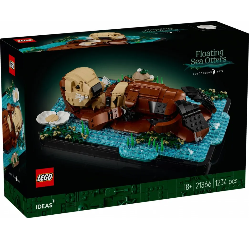LEGO Ideas Pływające wydry – klocki konstrukcyjne