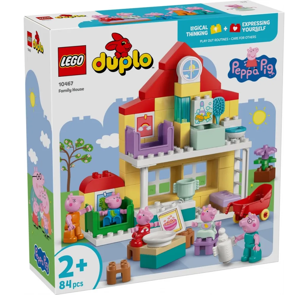 LEGO DUPLO Peppa Pig Dom rodzinny – klocki 2+