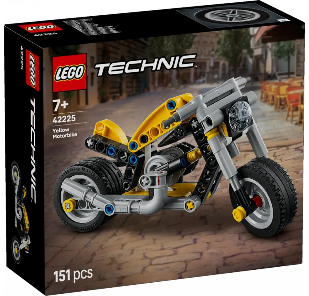LEGO Technic Żółty motocykl – klocki konstrukcyjne