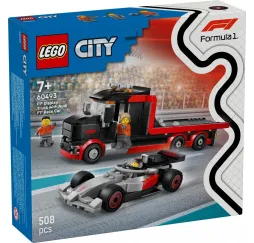 LEGO City Ciężarówka F1 z bolidem Audi – klocki 7+