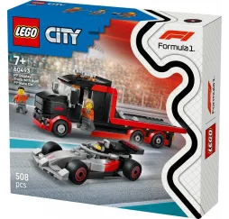 LEGO City Ciężarówka F1 z bolidem Audi – klocki 7+