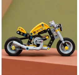 LEGO Technic Żółty motocykl – klocki konstrukcyjne