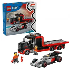 LEGO City Ciężarówka F1 z bolidem Audi – klocki 7+