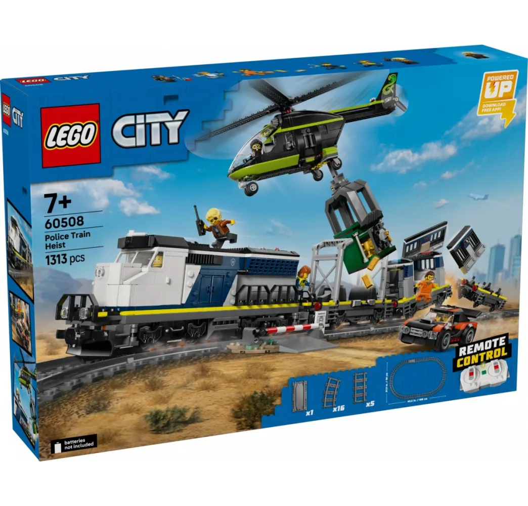 LEGO City Napad na policyjny pociąg – klocki 7+
