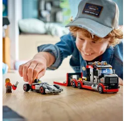 LEGO City Ciężarówka F1 z bolidem Audi – klocki 7+