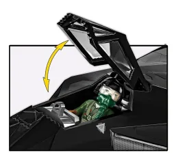 Cobi F-117 Nighthawk – klocki konstrukcyjne 795 el.