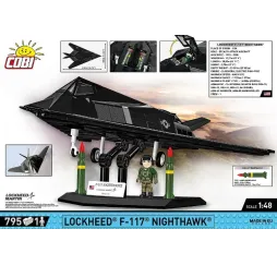 Cobi F-117 Nighthawk – klocki konstrukcyjne 795 el.