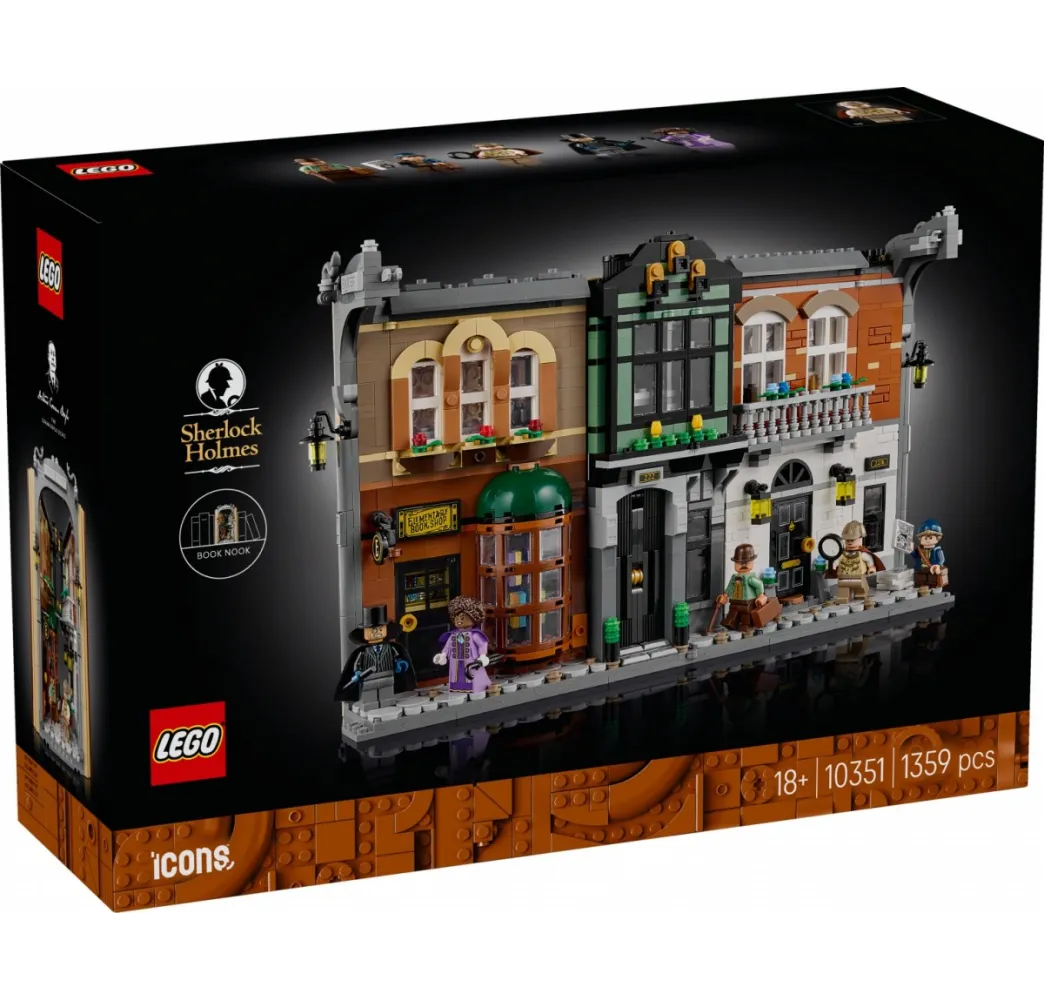 LEGO Icons Sherlock Holmes Book Nook – klocki konstrukcyjne