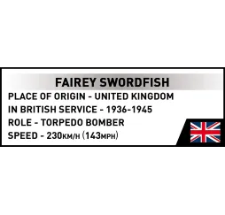 Fairey Swordfish Executive Edition – klocki COBI