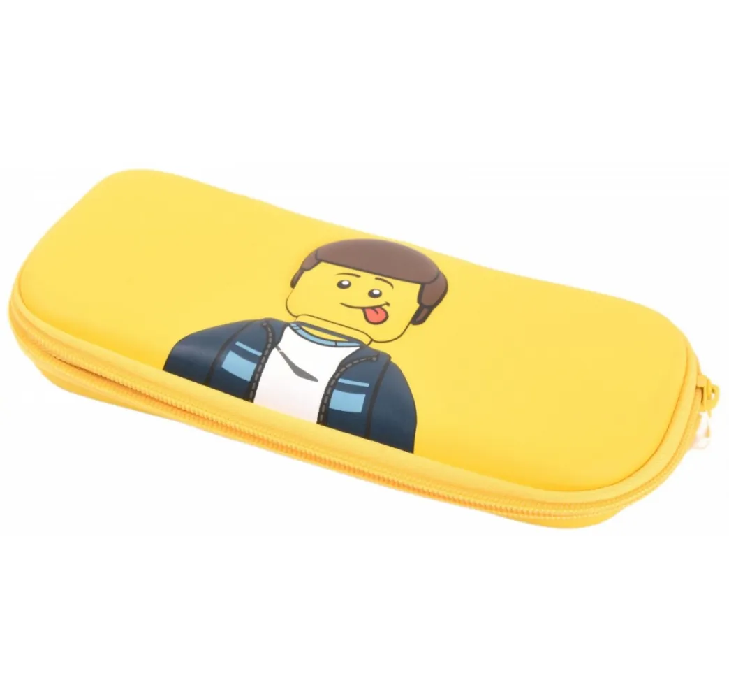 Żółty piórnik LEGO – przybory szkolne dla dzieci