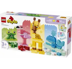 LEGO DUPLO Gra w budowanie zwierzątek – klocki 3+