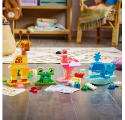 LEGO DUPLO Gra w budowanie zwierzątek – klocki 3+