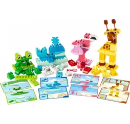 LEGO DUPLO Gra w budowanie zwierzątek – klocki 3+