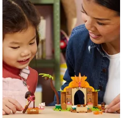 Vaiana LEGO klocki konstrukcyjne chatka i łódź 4+