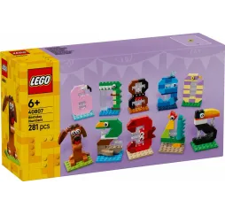 LEGO Iconic Urodzinowe cyferki – klocki edukacyjne
