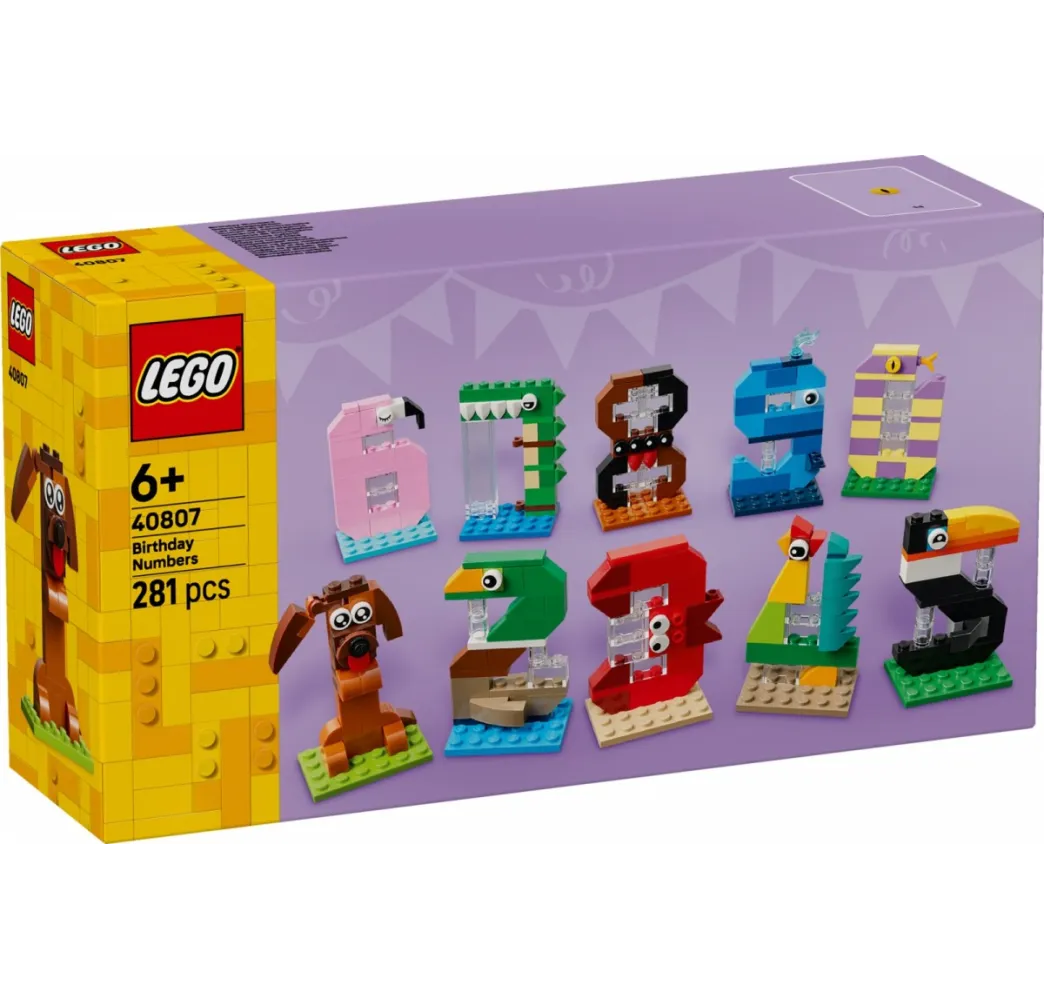 LEGO Iconic Urodzinowe cyferki – klocki edukacyjne