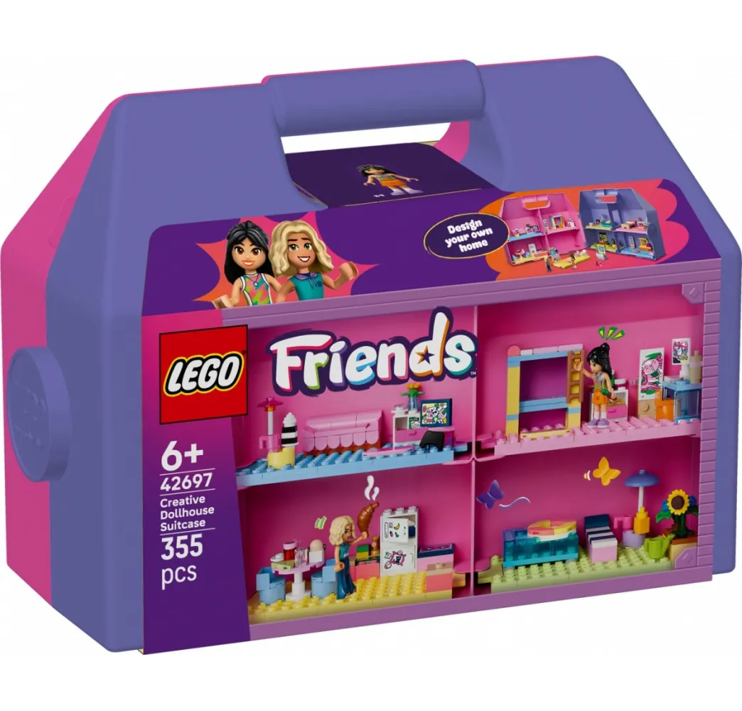 LEGO Friends kreatywna walizka z domkiem, klocki 6+
