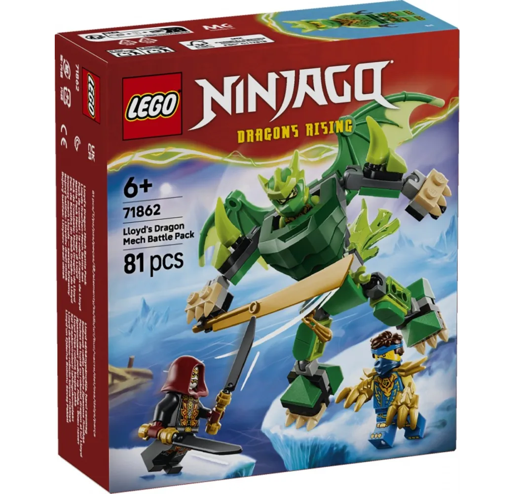 LEGO NINJAGO Smoczy mech Lloyda – klocki 6+