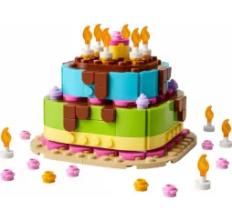 LEGO Iconic Tort urodzinowy – klocki konstrukcyjne