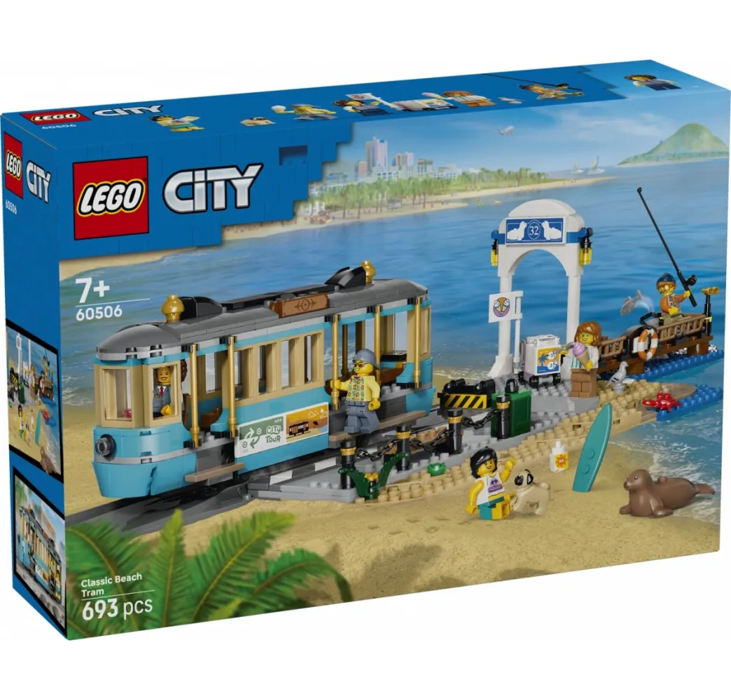 LEGO City Tramwaj przy plaży – klocki konstrukcyjne