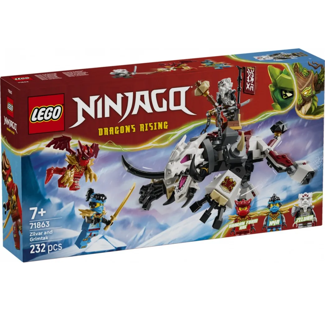 LEGO NINJAGO Zilvar i Grimtak – klocki konstrukcyjne