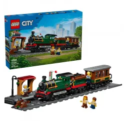 LEGO City Retro pociąg z lokomotywą parową 7+