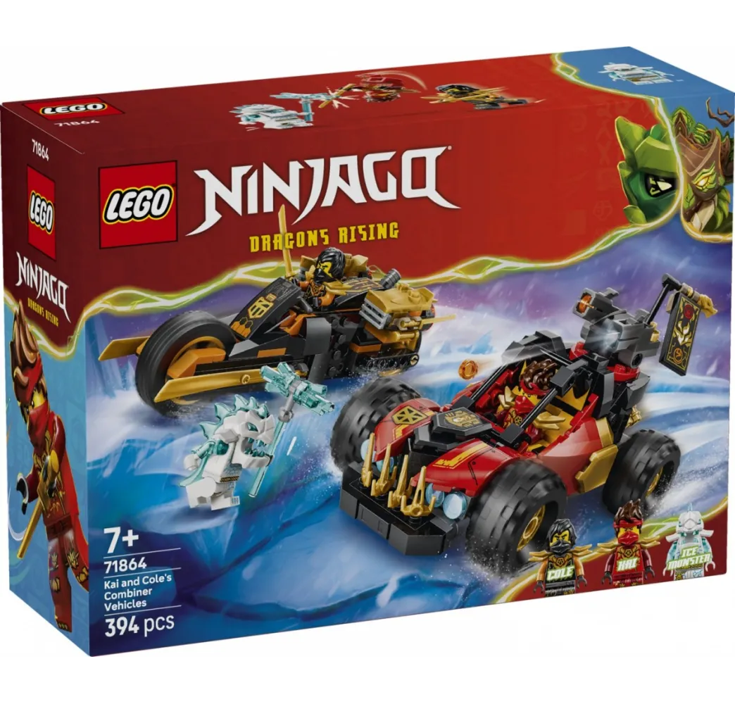 LEGO Ninjago klocki Kaia i Colea – pojazdy 7+
