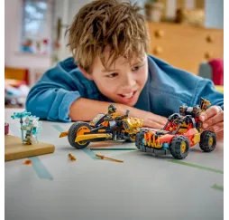 LEGO Ninjago klocki Kaia i Colea – pojazdy 7+