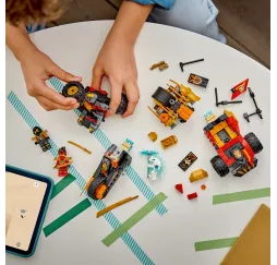 LEGO Ninjago klocki Kaia i Colea – pojazdy 7+