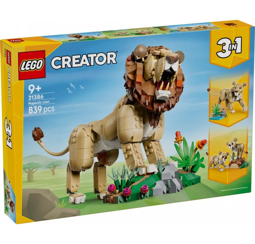 LEGO Creator Dumny lew – klocki konstrukcyjne 3w1