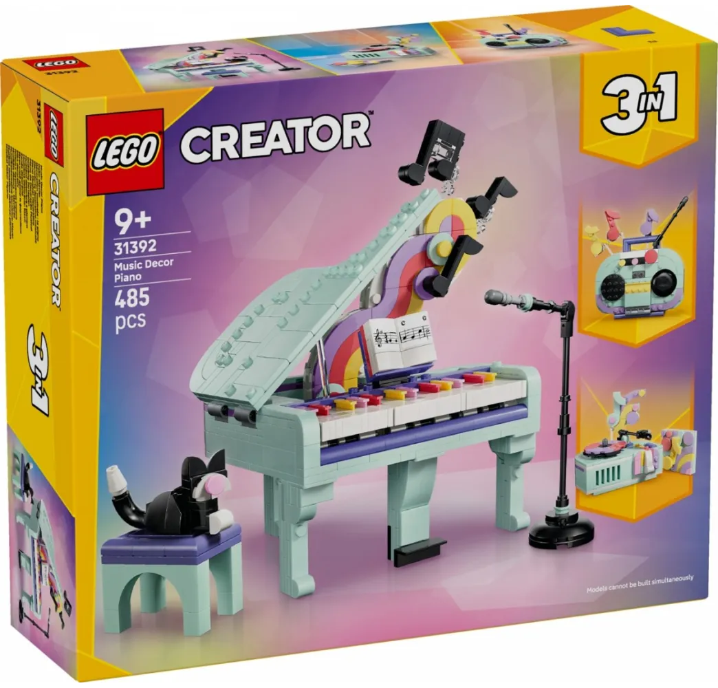 LEGO Creator Fortepian z kotem 3w1 – klocki konstrukcyjne