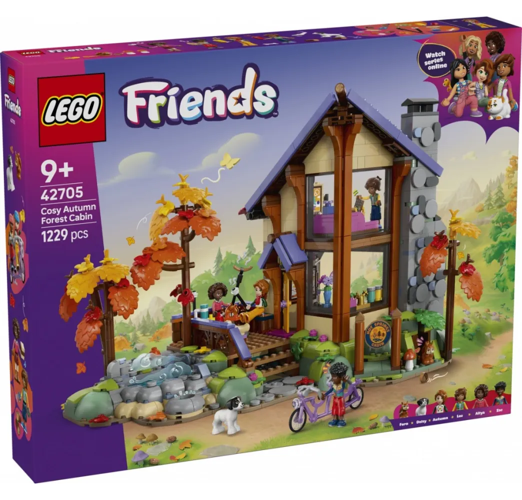 LEGO Friends Jesienna leśna chatka – klocki 9+