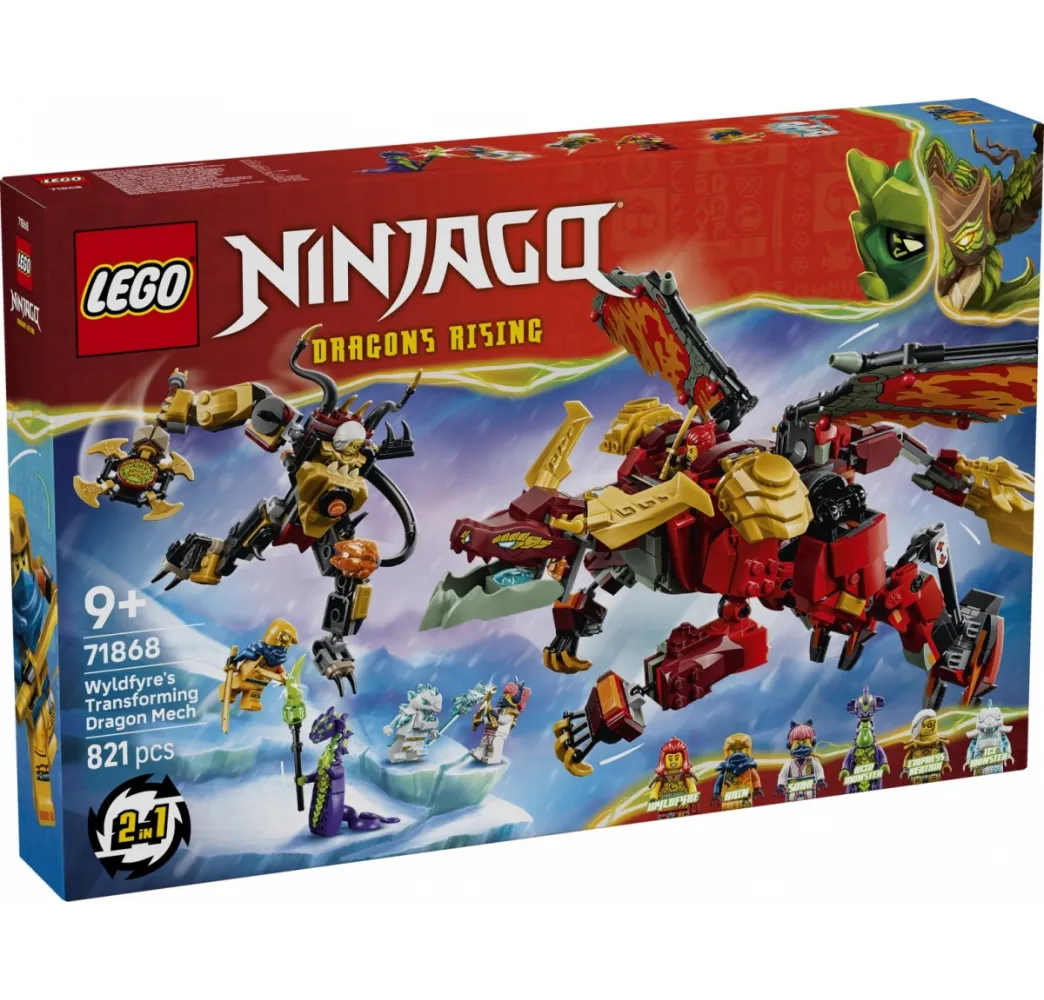 LEGO NINJAGO Smoczy mech Wyldfyre – klocki 9+