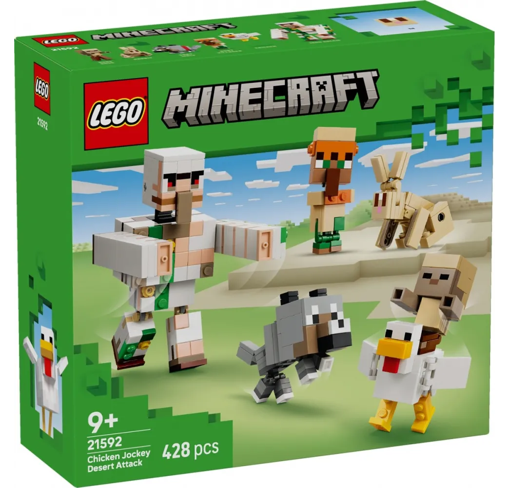 LEGO Minecraft Atak kurzego jeźdźca – klocki 9+