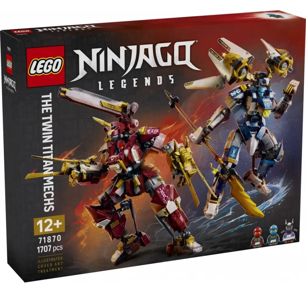 LEGO NINJAGO Bliźniacze tytanowe mechy – klocki 12+