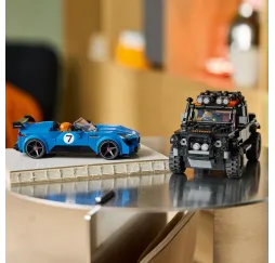LEGO Speed Champions Jaguar i Defender – klocki 10+