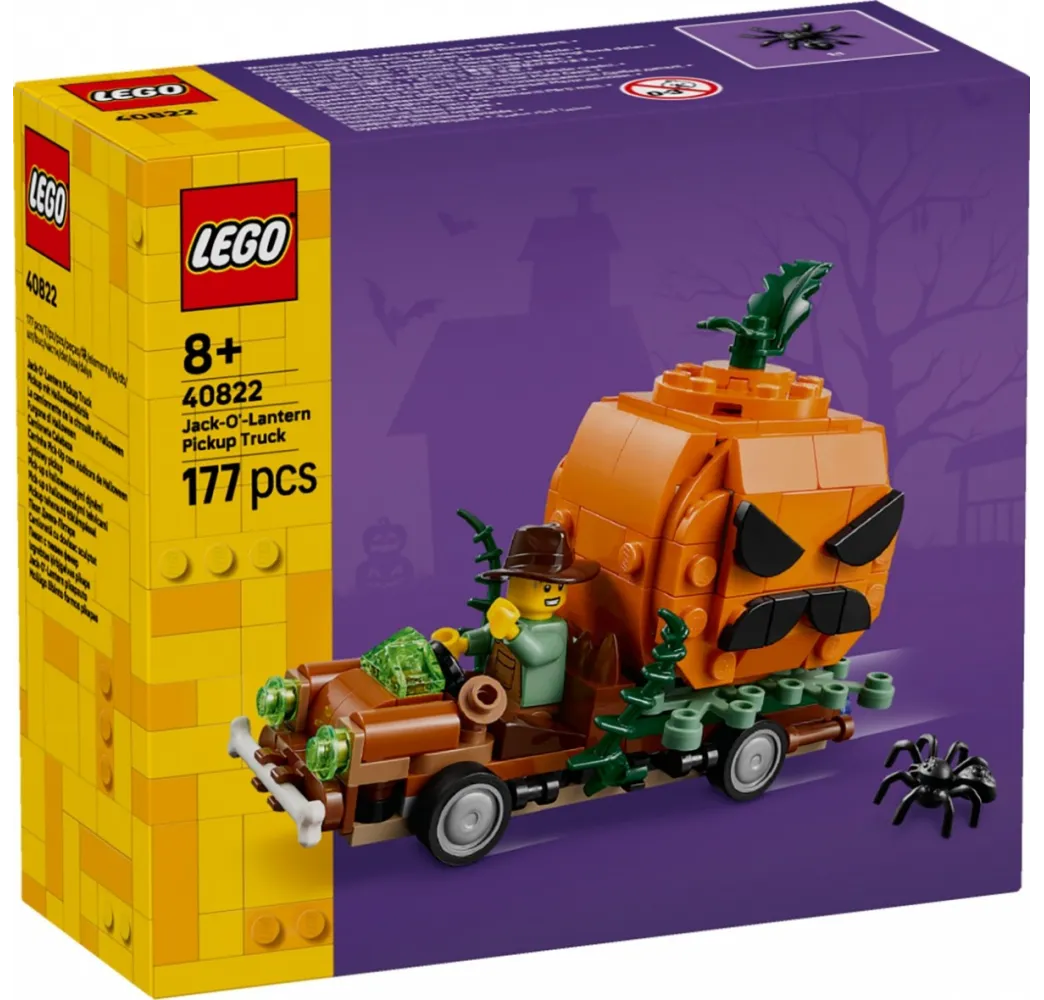 LEGO Dyniowy pickup – klocki konstrukcyjne 8+