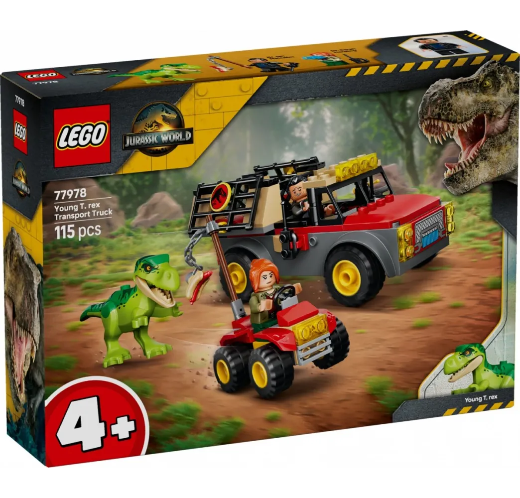 Jurassic World LEGO klocki z młodym tyranozaurem