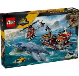 LEGO Jurassic World klocki Atak mozazaura na łódź