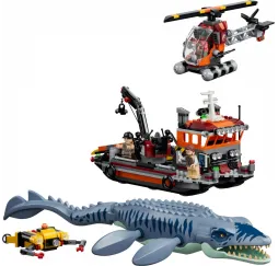 LEGO Jurassic World klocki Atak mozazaura na łódź