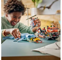 LEGO Jurassic World klocki Atak mozazaura na łódź