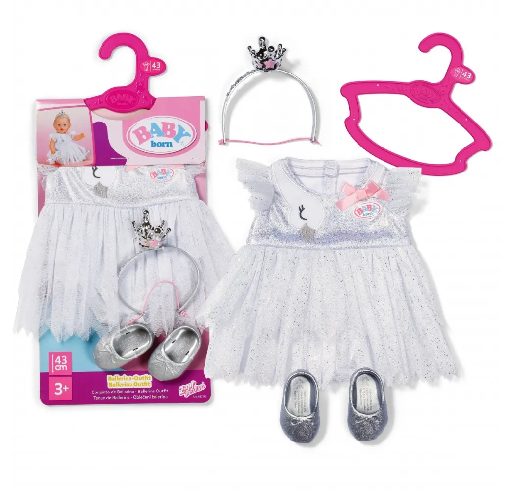 Baby Born strój baletnicy 43 cm – akcesoria dla lalek