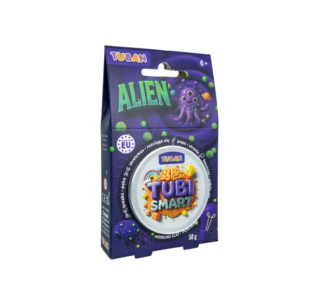 Tubi Smart Alien plastelina 50 g TUBAN 6+