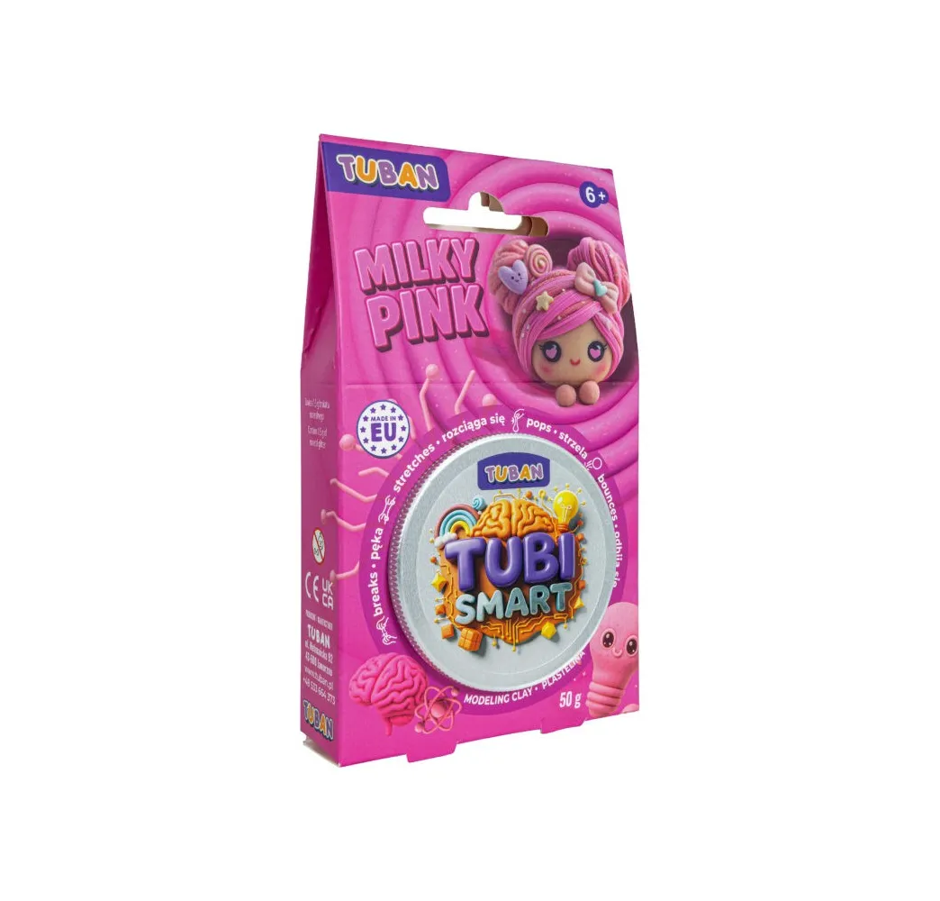 Tubi Smart Milky Pink plastelina 50 g TUBAN