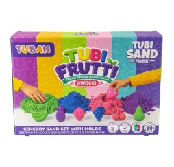 Tubi Frutti piasek sensoryczny zestaw kreatywny TUBAN