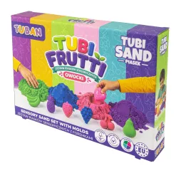 Tubi Frutti piasek sensoryczny zestaw kreatywny TUBAN